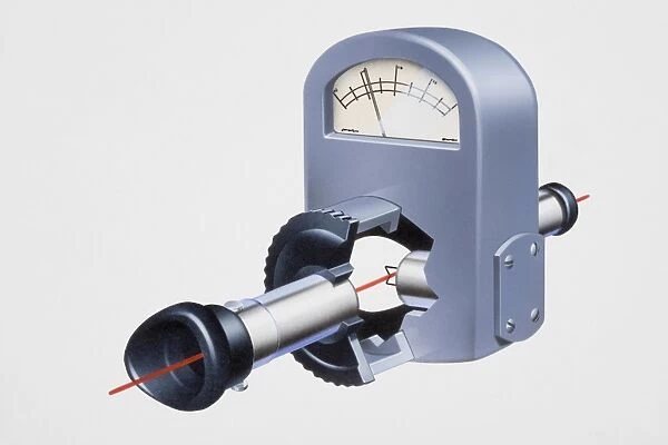 Pyrometer, expanded with cross-section