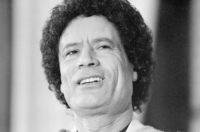Framed Print : Qaddafi Speaking at Press Conference Framed Print : Qaddafi Speaking at Press Conference