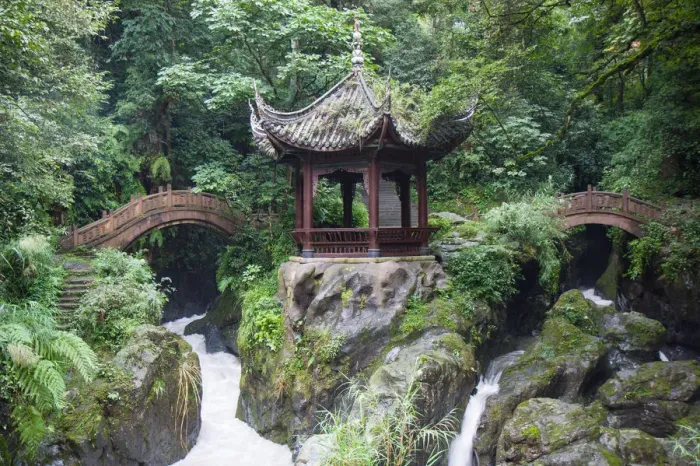 Framed Print : QingYin pavilion, EMeiShan, SiChuan, China Framed Print : QingYin pavilion, EMeiShan, SiChuan, China