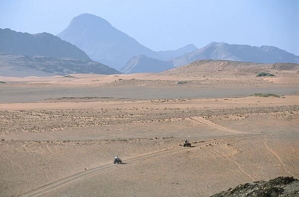 Quad Biking in the Desert Near the Angolan Border