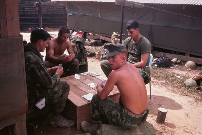 Framed Print : Quang Tri Combat Base, Vietnam War