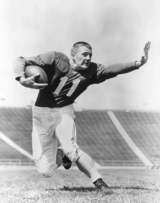 Framed Print : Quarterback Charles Boxold Posing Framed Print : Quarterback Charles Boxold Posing