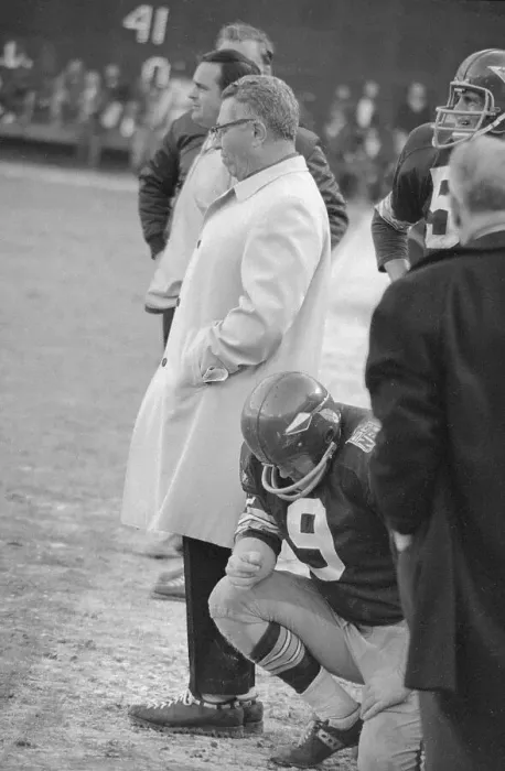Framed Print : Quarterback Sonny Jugenson with Coach Vince Lombardi Framed Print : Quarterback Sonny Jugenson with Coach Vince Lombardi