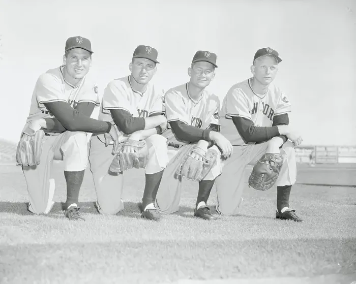 Framed Print : Quartet of Baseball Players Framed Print : Quartet of Baseball Players