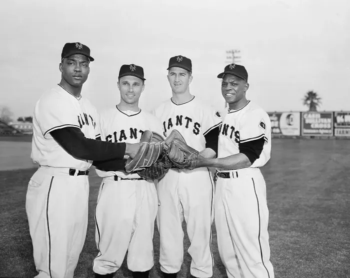 Framed Print : Quartet of Baseball Players Framed Print : Quartet of Baseball Players