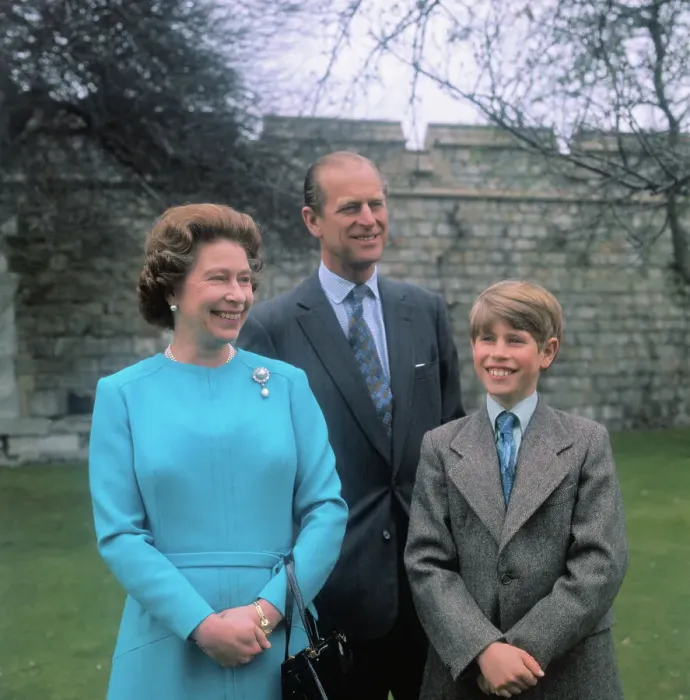 Framed Print : Queen Elizabeth with Husband and Prince Edward Framed Print : Queen Elizabeth with Husband and Prince Edward