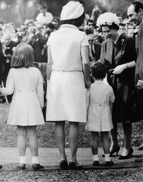 Queen Elizabeth II Meets the Kennedy Family Print. Art Prints