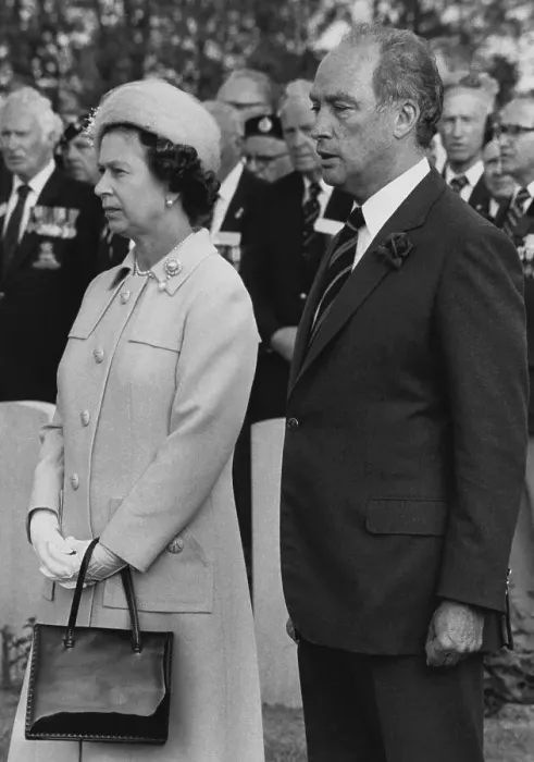 Framed Print : Queen Elizabeth II and Pierre Trudeau Framed Print : Queen Elizabeth II and Pierre Trudeau