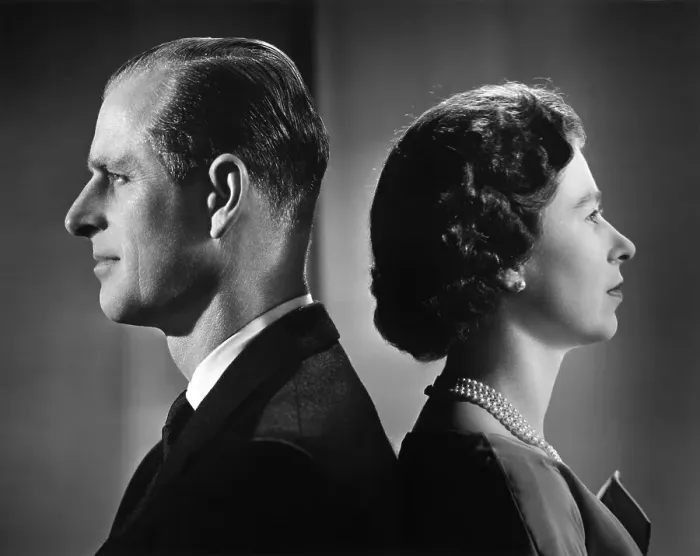 Framed Print : Queen Elizabeth II And Prince Philip Portrait Framed Print : Queen Elizabeth II And Prince Philip Portrait