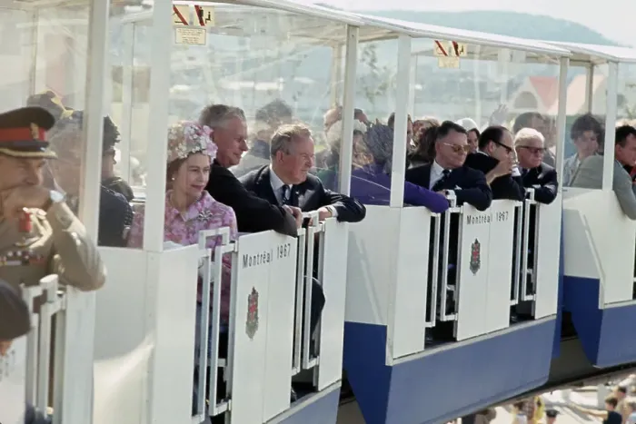Framed Print : Queen Elizabeth In Minirail Trrain Framed Print : Queen Elizabeth In Minirail Trrain