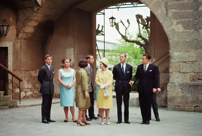 Framed Print : Queen Elizabeth with Prince Philip and Others Framed Print : Queen Elizabeth with Prince Philip and Others