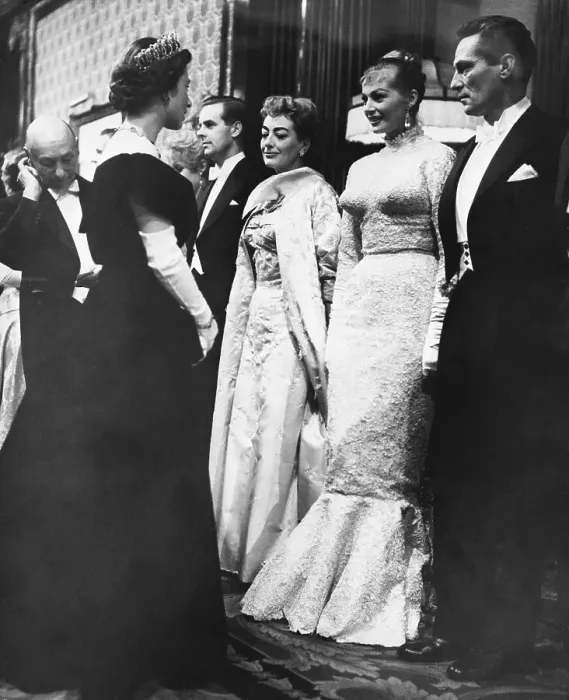 Framed Print : The Queen Of England Meets Anita Ekberg 1956 Framed Print : The Queen Of England Meets Anita Ekberg 1956