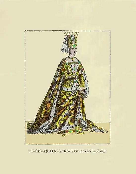 Framed Print : Queen Isabeau of Bavaria 1420 Framed Print : Queen Isabeau of Bavaria 1420