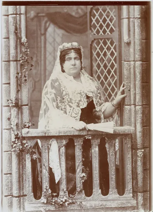 Framed Print : Queen Isabella II of Spain Posing on Balcony Framed Print : Queen Isabella II of Spain Posing on Balcony