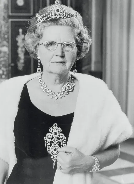 Framed Print : Queen Juliana in Fur Shawl and Crown Jewels Framed Print : Queen Juliana in Fur Shawl and Crown Jewels