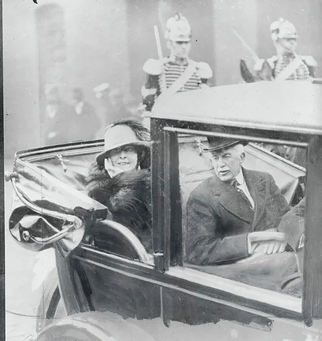 Framed Print : Queen Marie and E. T. Stotesbury in Motorcade Framed Print : Queen Marie and E. T. Stotesbury in Motorcade