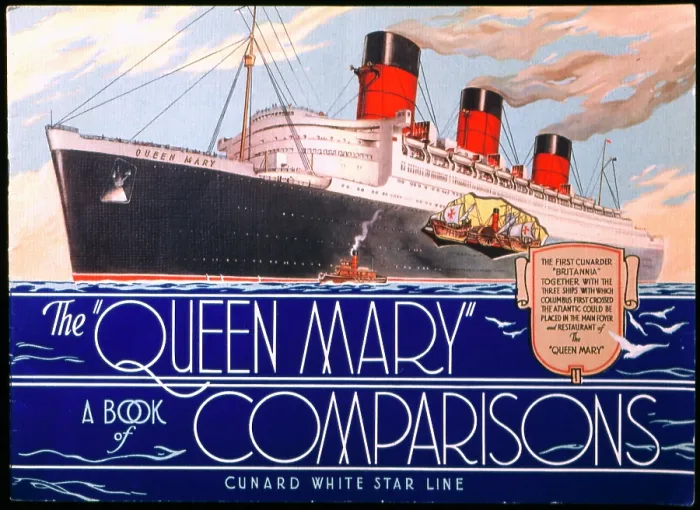 Framed Print : Queen Mary Brochure Framed Print : Queen Mary Brochure