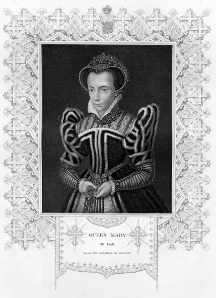 Queen Mary I of England, 1553-1558 Print, Engraving Art