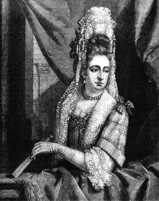 Framed Print : Queen Mary II (Victorian engraving) Framed Print : Queen Mary II (Victorian engraving)