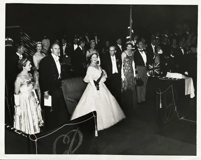 Framed Print : Queen Mother Elizabeth Honored at Ball