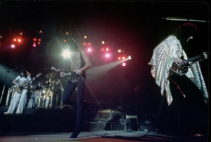 Framed Print : Queen Performing in LA Framed Print : Queen Performing in LA