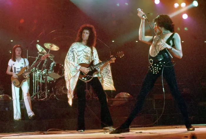Framed Print : Queen Performing in LA Framed Print : Queen Performing in LA