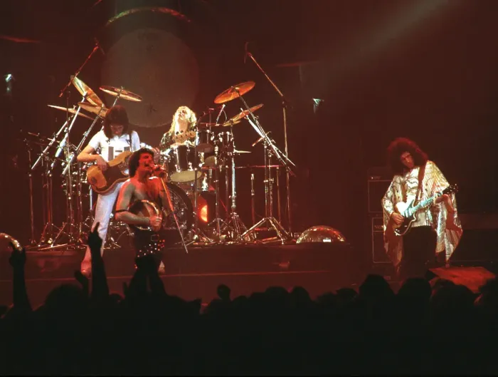 Framed Print : Queen Performing in LA Framed Print : Queen Performing in LA