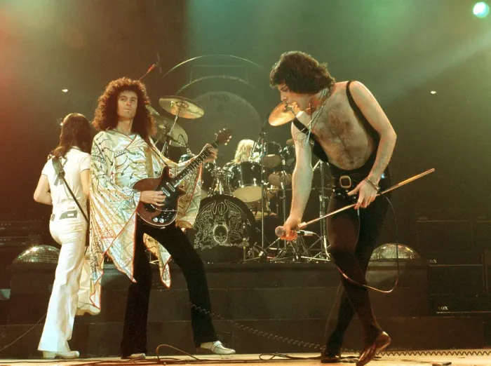 Framed Print : Queen Performing in LA Framed Print : Queen Performing in LA