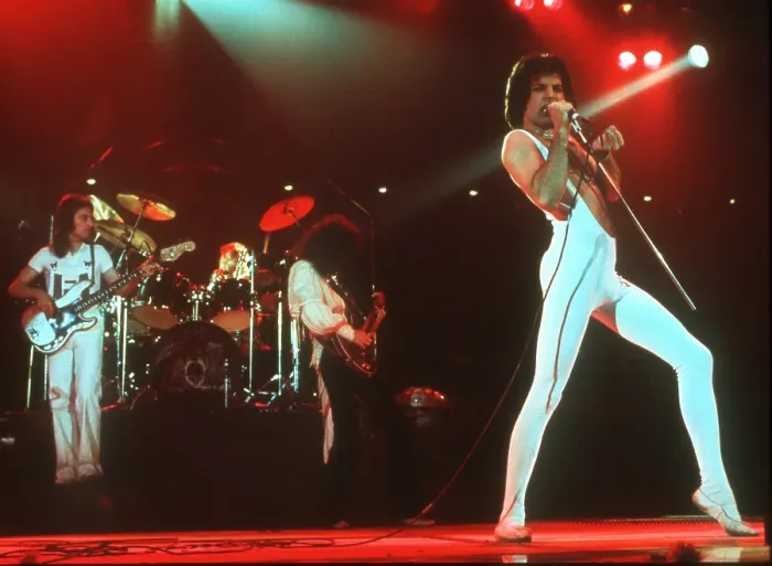 Framed Print : Queen Performing in LA Framed Print : Queen Performing in LA