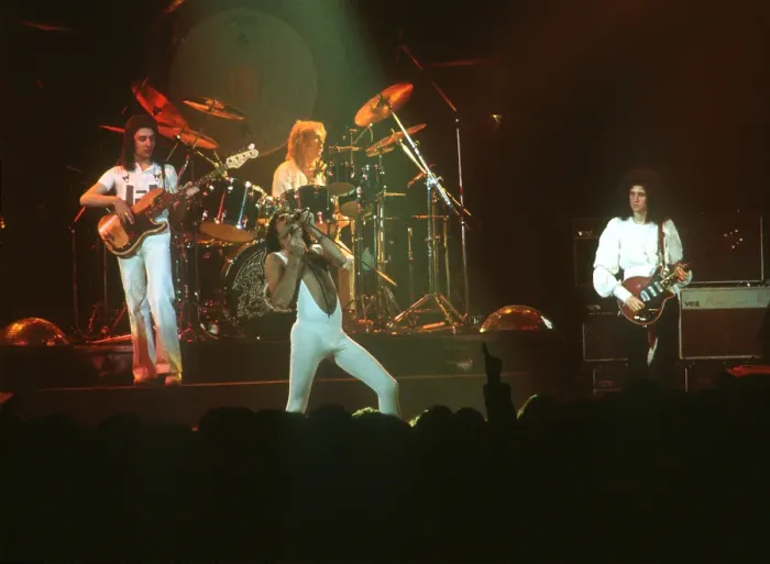 Framed Print : Queen Performing in LA Framed Print : Queen Performing in LA