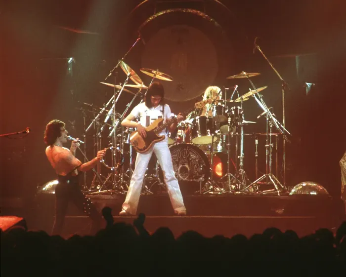 Framed Print : Queen Performing in LA Framed Print : Queen Performing in LA