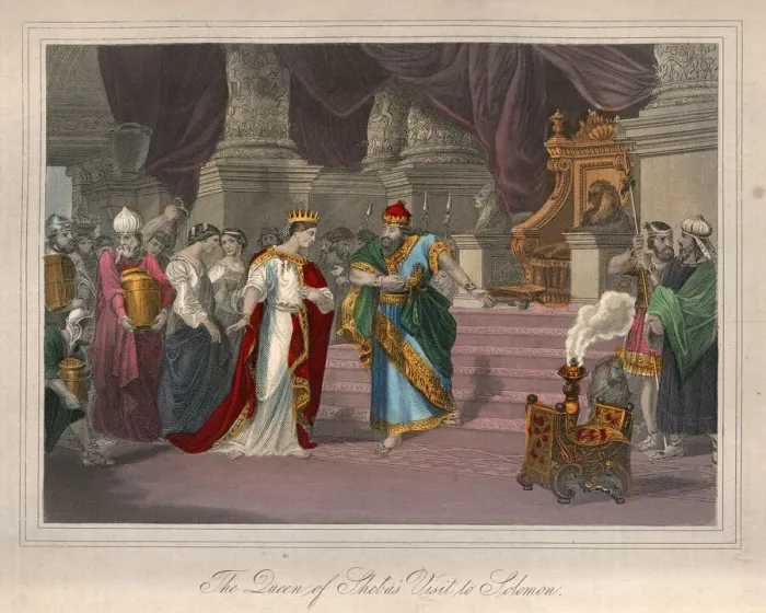 Framed Print : Queen of Shebas visit to King Solomon Framed Print : Queen of Shebas visit to King Solomon