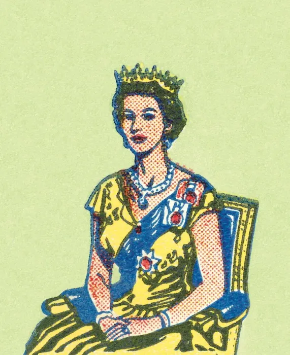 Framed Print : Queen Sitting in Chair