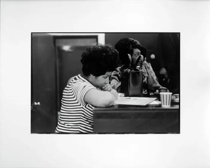 Framed Print : Queen Of Soul Recording In New York Framed Print : Queen Of Soul Recording In New York