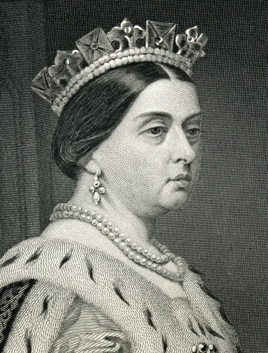 Framed Print : Queen Victoria Engraving From 1873