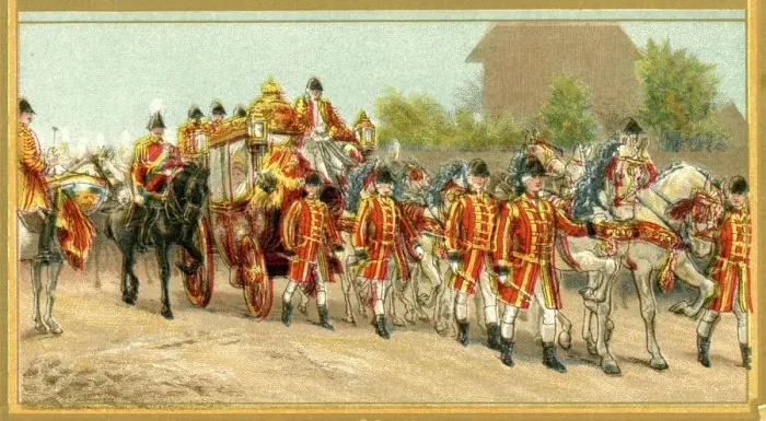 Framed Print : Queen Victoria riding in the Royal Carriage Framed Print : Queen Victoria riding in the Royal Carriage
