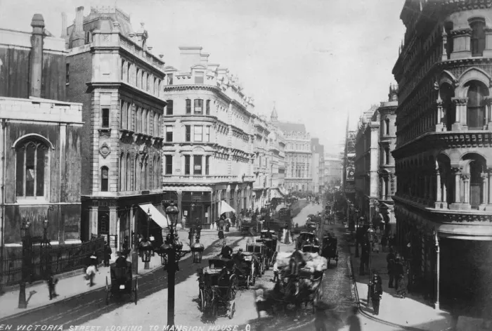 Framed Print : Queen Victoria Street Framed Print : Queen Victoria Street