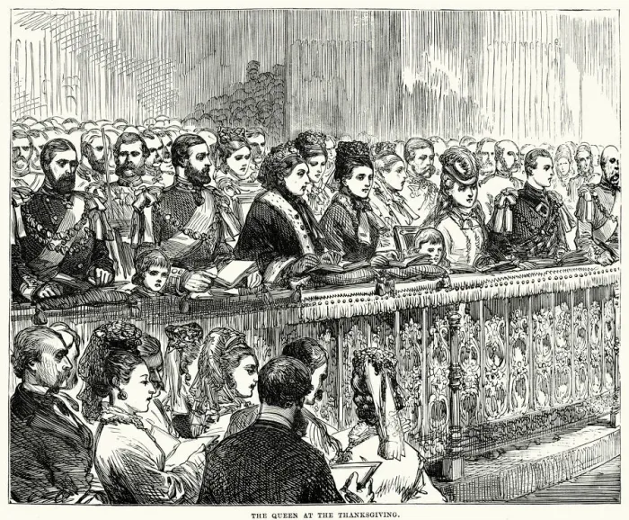 Framed Print : Queen Victoria at the Thanksgiving
