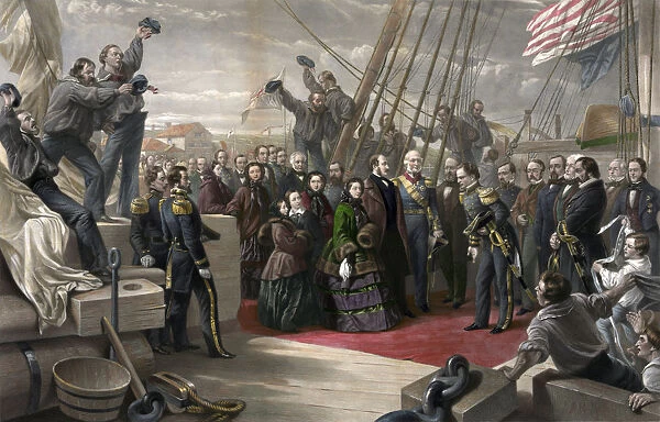 Queen Victoria Visits the HMS Resolute