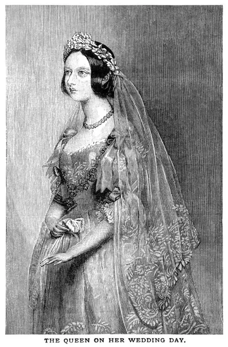 Framed Print : Queen Victoria on her wedding day Framed Print : Queen Victoria on her wedding day