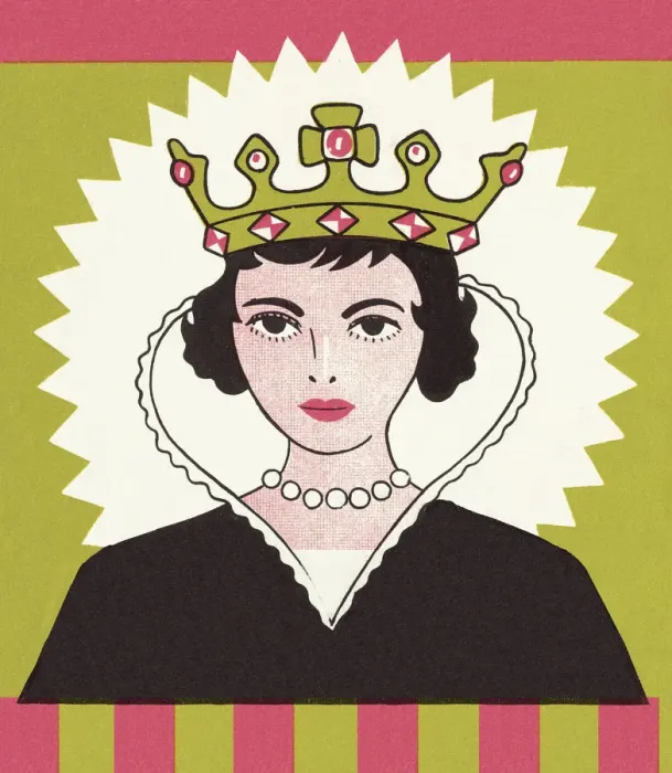 Framed Print : Queen Wearing Crown Framed Print : Queen Wearing Crown