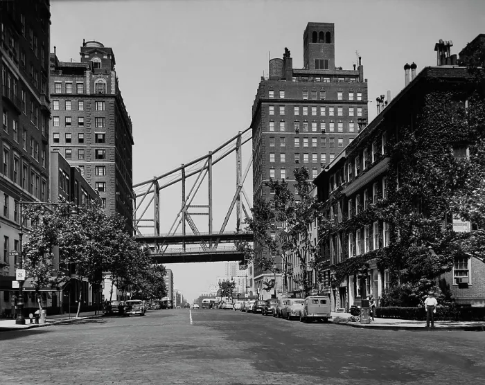Queensboro Bridge Print, New York City, 1950s. Art Prints, Posters