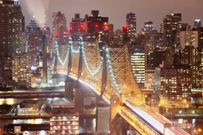 Framed Print : Queensboro Bridge at Night Framed Print : Queensboro Bridge at Night