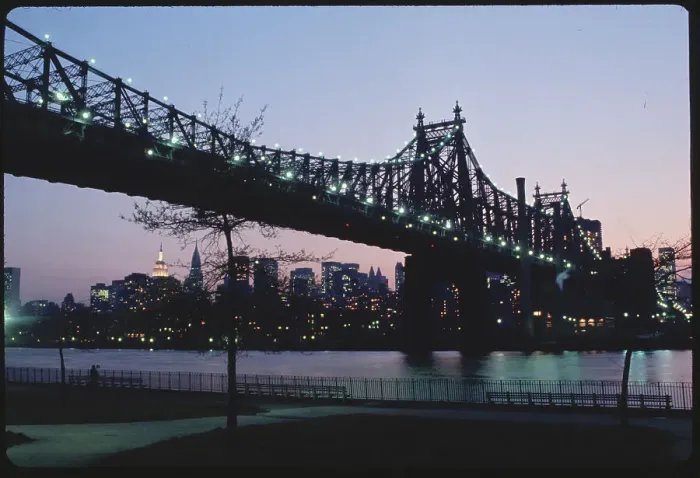 Framed Print : Queensboro Bridge at Night