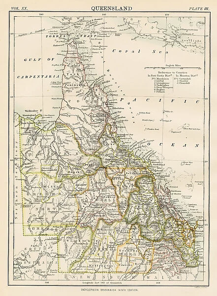 Queensland map 1883