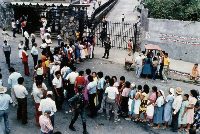 Framed Print : Queue In Managua Framed Print : Queue In Managua