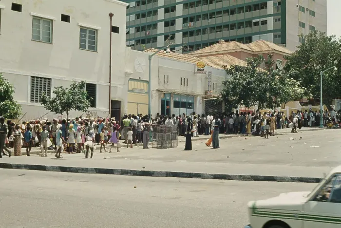 Framed Print : Queues In Angola Framed Print : Queues In Angola
