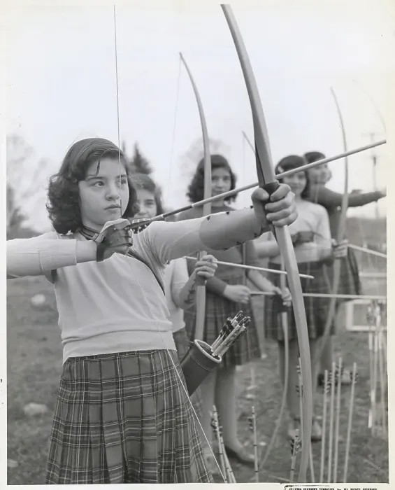 Framed Print : The Quintuplets Aiming in Archery Framed Print : The Quintuplets Aiming in Archery