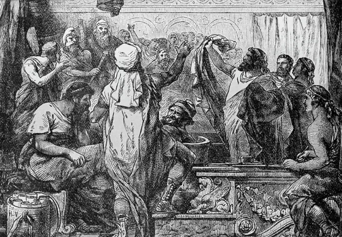 Framed Print : Quintus Fabius Declaring War to Carthegian Senate Framed Print : Quintus Fabius Declaring War to Carthegian Senate