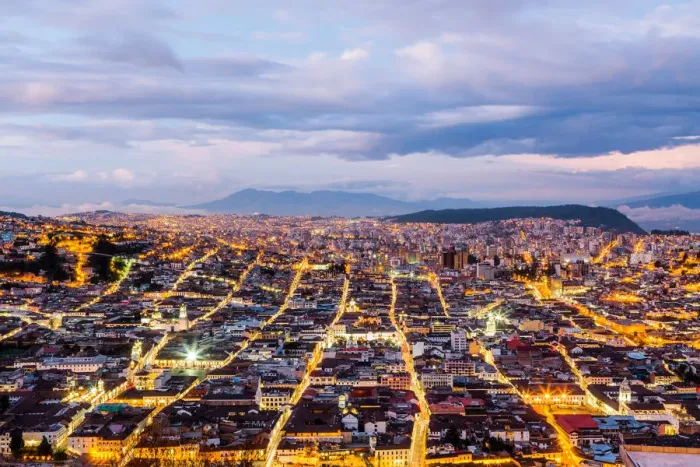 Framed Print : Quito Twilight Framed Print : Quito Twilight